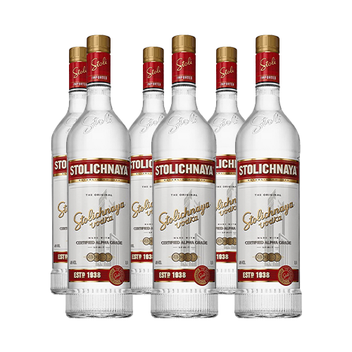 Vodka Stolichinaya 1 Litro (6 Uni.)